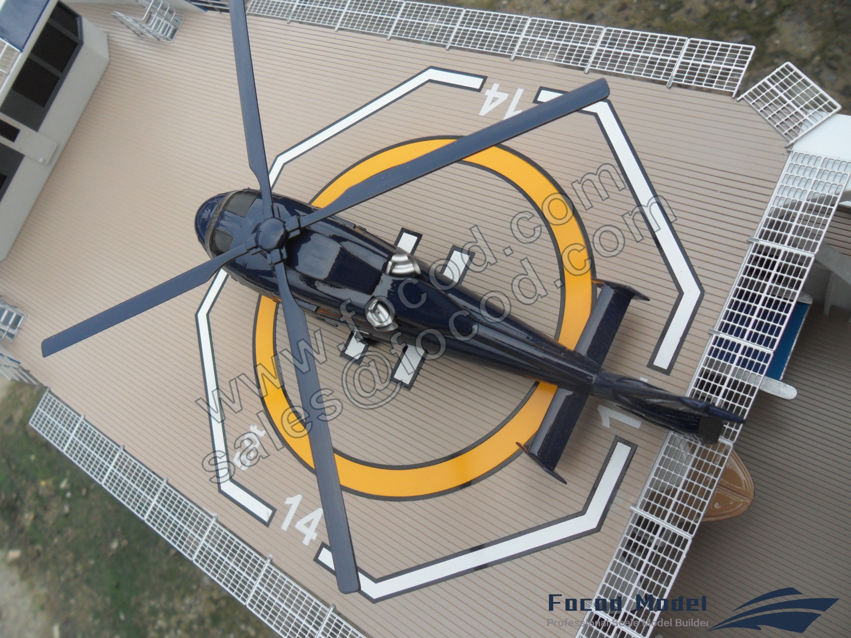 custom made model of 63m cargo yacht